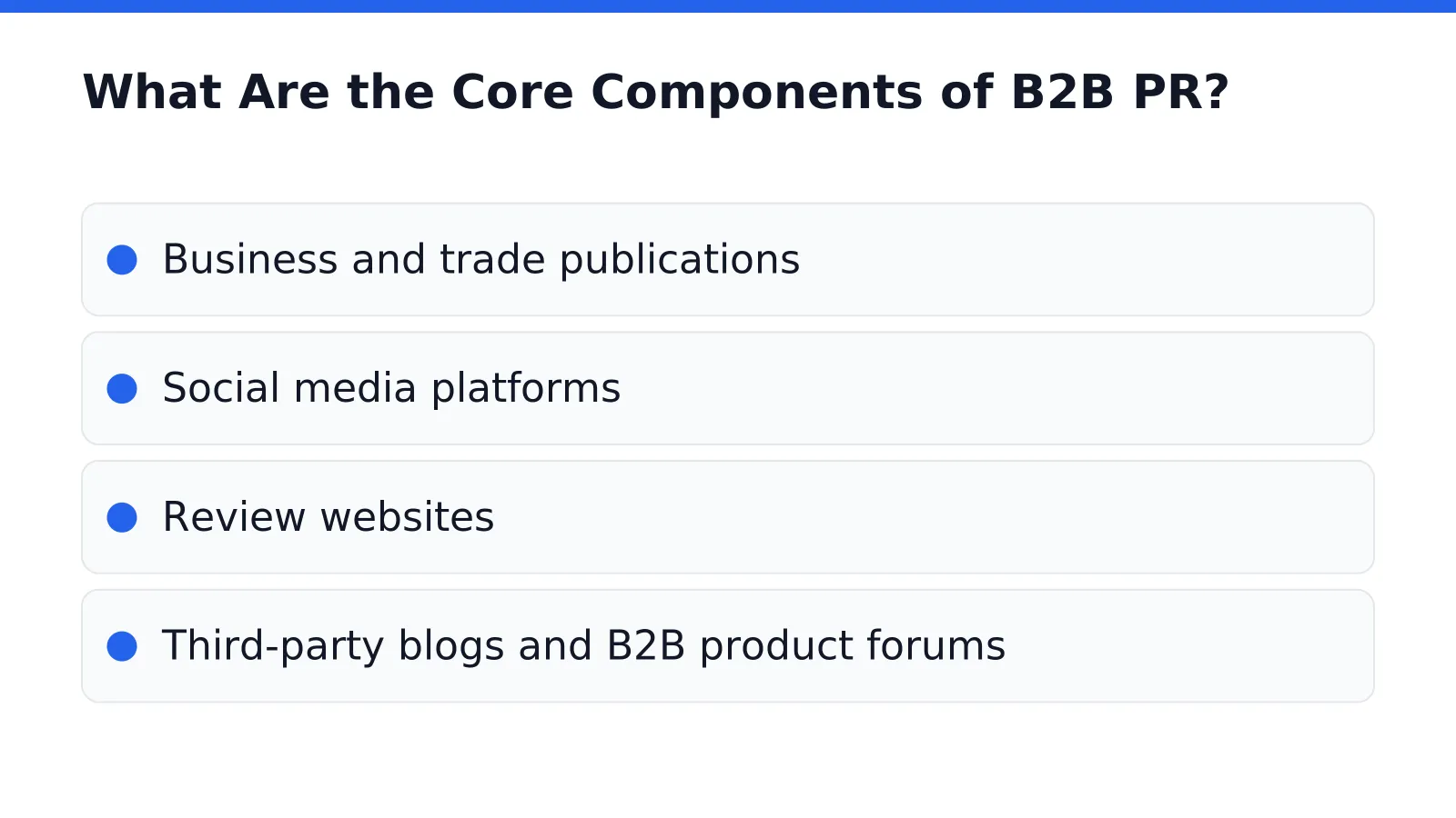 What Are the Core Components of B2B PR in B2B Growth Explained