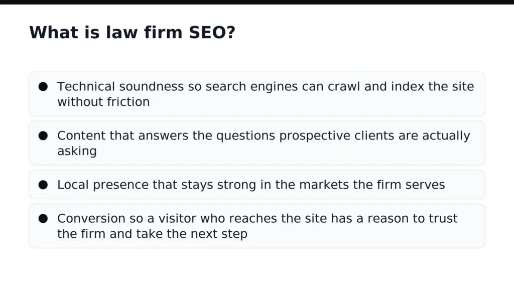 What is law firm SEO